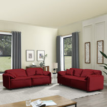 Red best sale lounge suite